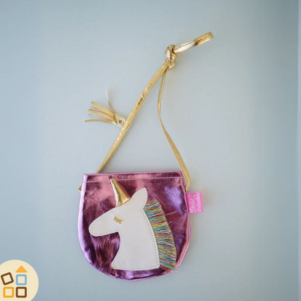 Borsa A Tracolla Per Bambine Con Unicorno – Pochette Portagioie E Trucchi, Regalo Per Ragazze Con Decorazioni Arcobaleno, Dimensioni 22x19 Cm, Colore 5 - 5