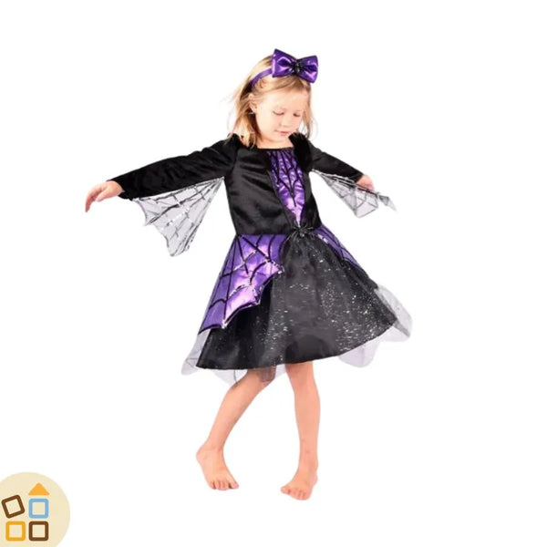 Costume Halloween Bambina Vestito Da Ragno Costume Halllowen