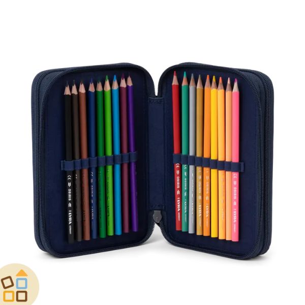 Totto - Astuccio scuola grande, modello Kijal, astuccio per ragazzi, dimensioni 21 x 12 x 3 cm, cerniera singola, maniglia laterale per appendere o trasportare, resistente e durevole, colore nero Totto - Astuccio scuola grande, modello Kijal, astuccio per ragazzi, dimensioni 21 x 12 x 3 cm, cerniera singola, maniglia laterale per appendere o trasportare, resistente e durevole, colore nero