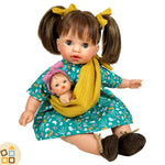 Bambola 40 cm con Bebè, Alex 3800