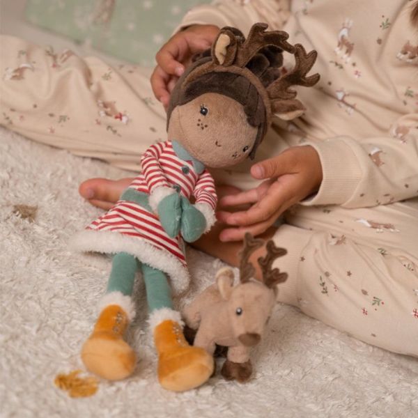 Bambola Morbida in Stoffa (35 cm) - Evi Christmas Doll 2023