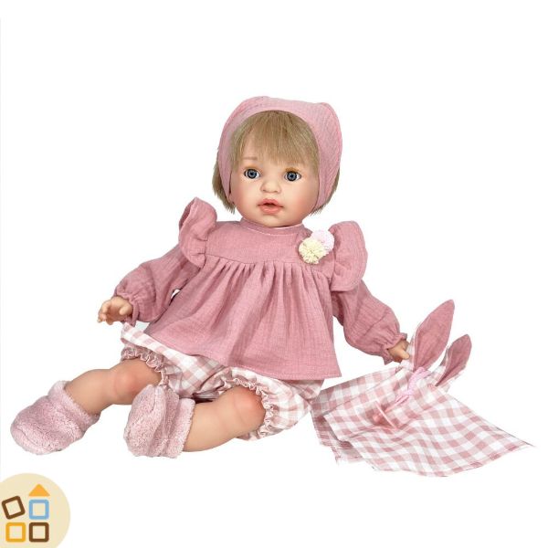 Bambola Parlante 48 cm, Noa Pink