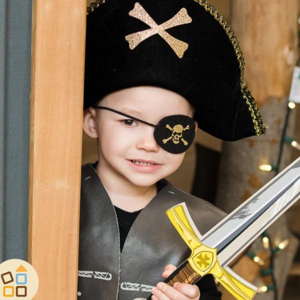 Benda sull'occhio da Pirata - accessorio costume Carnevale & Halloween –  cgEdù - Centro Gioco Educativo