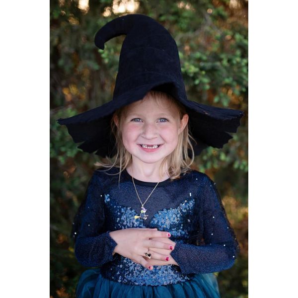 Cappello Da Strega Nero Pieghevole Per Halloween - Regalo Per Bambini, Feste E Costumi - Foto 4