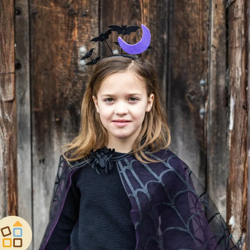 Cerchietto per Capelli, Pipistrelli Luna Viola