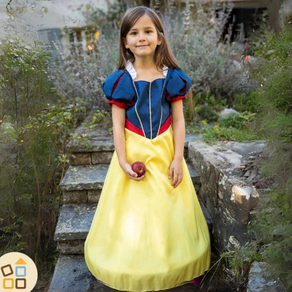 Vestito Biancaneve Costume di Carnevale (3-8 anni) – Centro