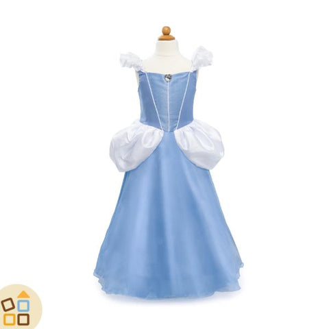 Disney Store Official, Costume Bimbi Cenerentola, Abito Blu Da Principessa Per Feste In Maschera, Giochi Di Ruolo E Halloween, 7-8 Anni - Foto 2