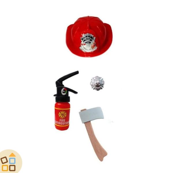 Poco Vigile Del Fuoco Del Gioco Da Bambini Pompiere Del Bambino Nell'uniforme Illustrazione Poco Vigile Del Fuoco Del Gioco Da Bambini Pompiere Del Bambino Nell'uniforme Illustrazione