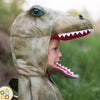 Costume Tirannosauro T-Rex Verde con Testa, Artigli e Coda