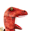 Costume Tirannosauro T-Rex Rosso con Testa, Artigli e Coda