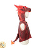 Costume Gilet da Drago Rosso con Coda