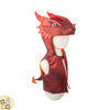 Costume Gilet da Drago Rosso con Coda