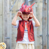 Costume Gilet da Drago Rosso con Coda