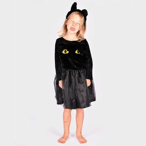 Costume da Gatto Nero (2-4 / 4-6 anni)