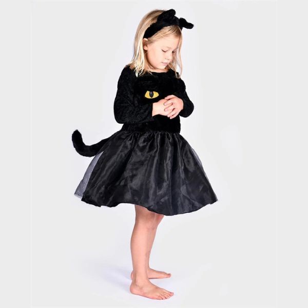 Costume da Gatto Nero (2-4 / 4-6 anni)