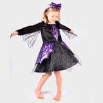 Costume Strega dei Ragni Viola (4-10 anni)