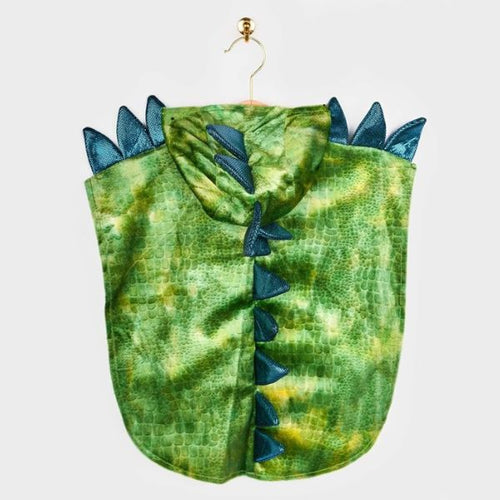 Costume Poncho Dinosauro Verde e Blu (1-4 anni)