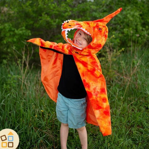 Costume Dinosauro Pterodattilo Arancione