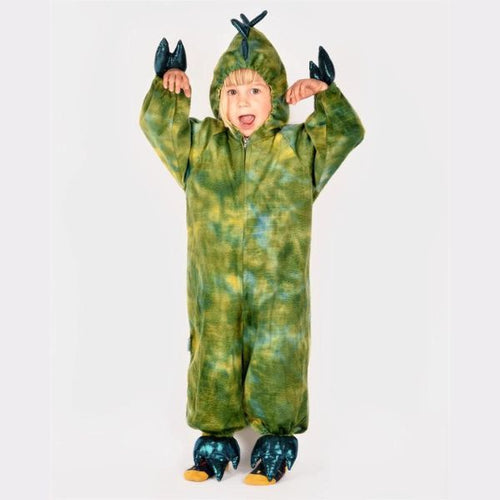 Costume Dinosauro - Tuta da Tirannosauro T-Rex Verde (4-5 anni)