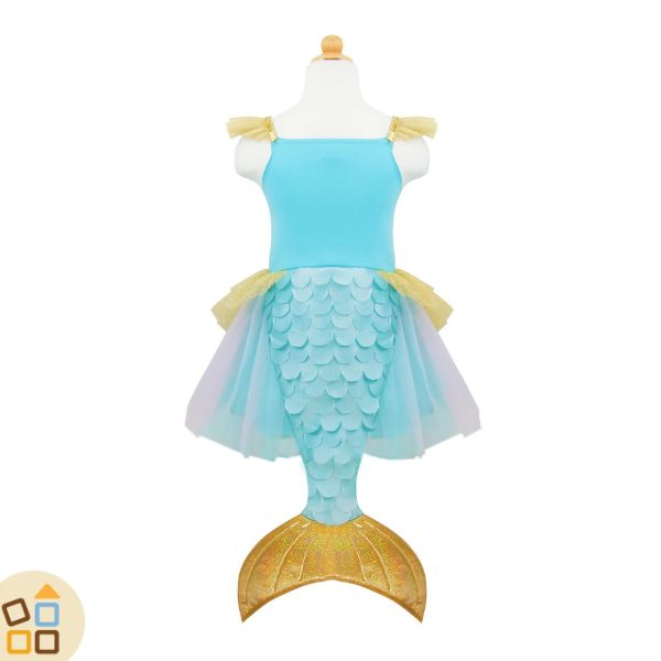 Costume Carnevale per Bambina Vestito da Sirenetta (5-6 anni