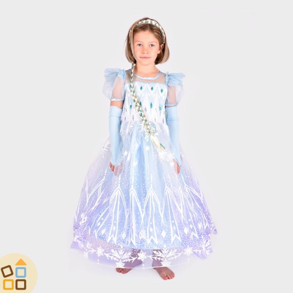 Costume Carnevale Bambina  Principessa Elsa Frozen (8-10 anni) – cgEdù -  Centro Gioco Educativo