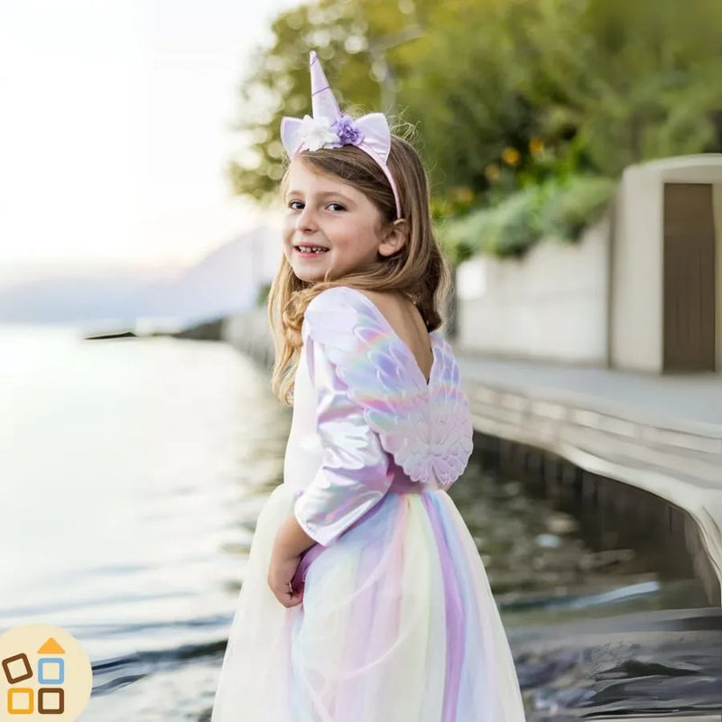 Aomig Costumi Unicorno Bambina, Unicorno Vestito con Collana Unicorno, Bracciali, Orecchini, Anelli, Vestito da Unicorno per Ragazza Vestiti Carnevale, Costume da Principessa Regalo(Rosa,140CM Aomig Costumi Unicorno Bambina, Unicorno Vestito con Collana Unicorno, Bracciali, Orecchini, Anelli, Vestito da Unicorno per Ragazza Vestiti Carnevale, Costume da Principessa Regalo(Rosa,140CM