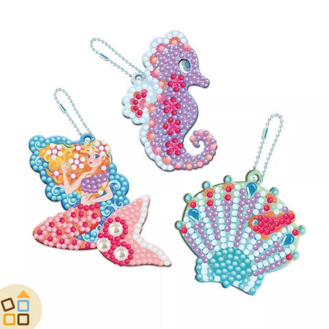 Portachiavi Sirena Con Paillettes Arcobaleno - Accessorio Borse Per Ragazze - Giocattolo E Riempi Calza - 2