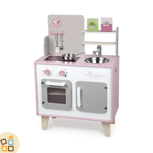 Cucina in Legno Rosa, Macaron