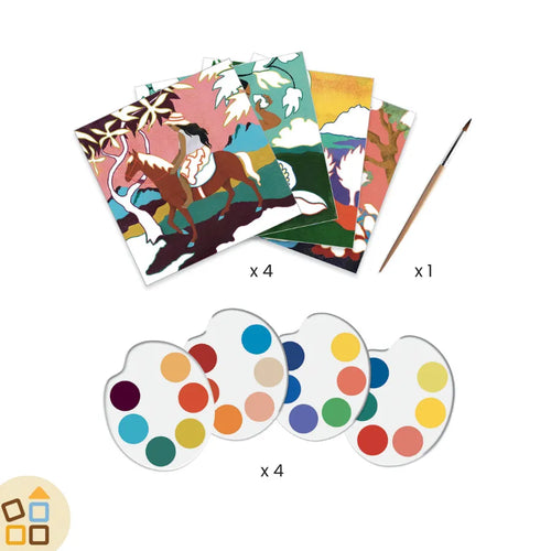 Crea con tempere e pennello, inspired by Paul Gauguin