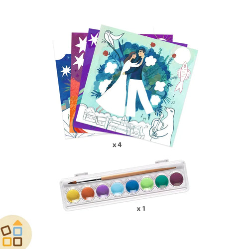 Colora con Acquarelli, inspired by Marc Chagall