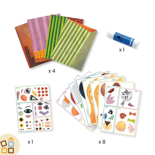 Crea con il collage cubista, inspired by Pablo Picasso