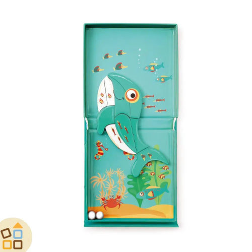 Puzzle Magnetico e Pista Biglie, Balena