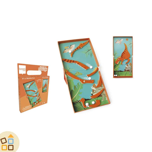 Puzzle Magnetico e Pista Biglie, Dinosauro