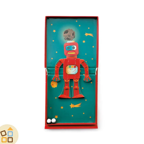 Puzzle Magnetico e Pista Biglie, Robot