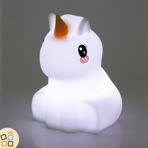 Luce Notturna Ricaricabile Morbida, Unicorno
