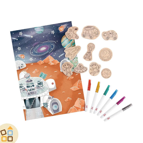 Magneti in Legno da Colorare, Vita su Marte