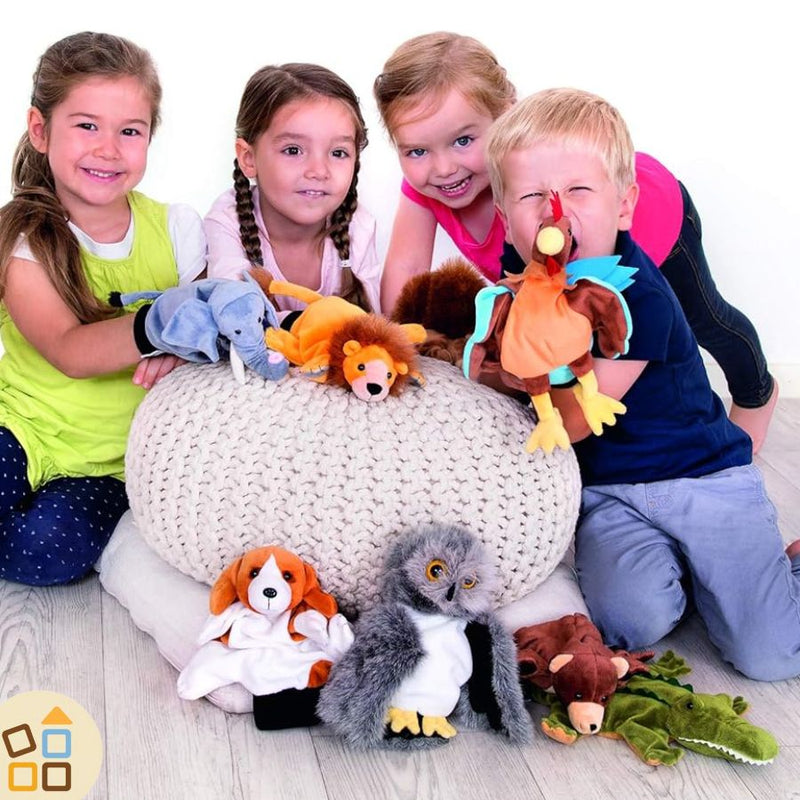 Marionetta da mano a forma di animali - Burattini Teatro per bambini – Centro Gioco Educativo