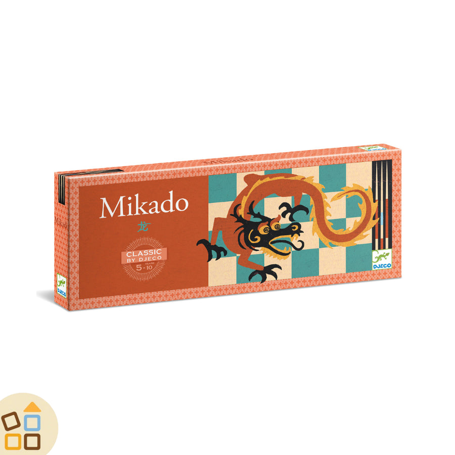 Gioco Mikado Djeco con bastoncini in legno FSC® scatola compatta adatta al viaggio