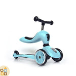 Triciclo e Monopattino 2 in 1 - Azzurro Mirtillo