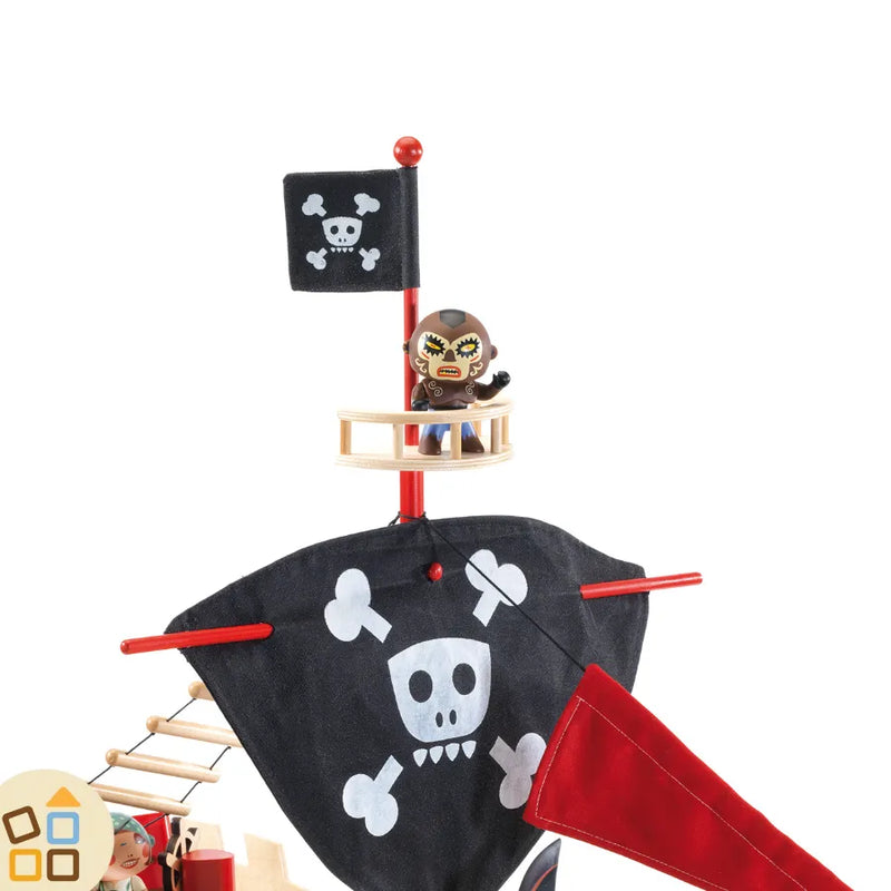Figura in vinile Arty Toys Pirata Sam Parrot Djeco