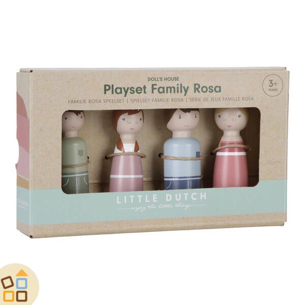 Playset Family Rosa - Personaggi Casa delle Bambole
