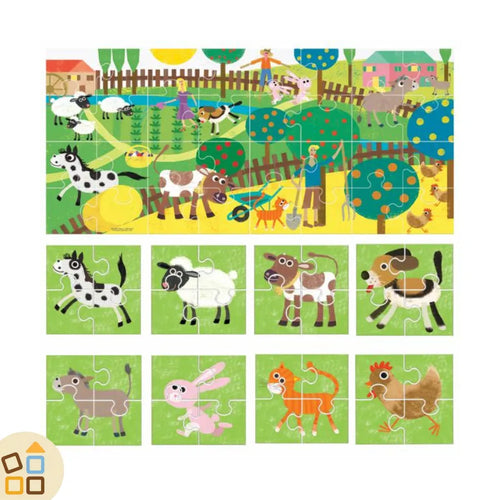Puzzle 8+1 My Farm Grandi Pezzi Double-Face (Lista Natale 4)