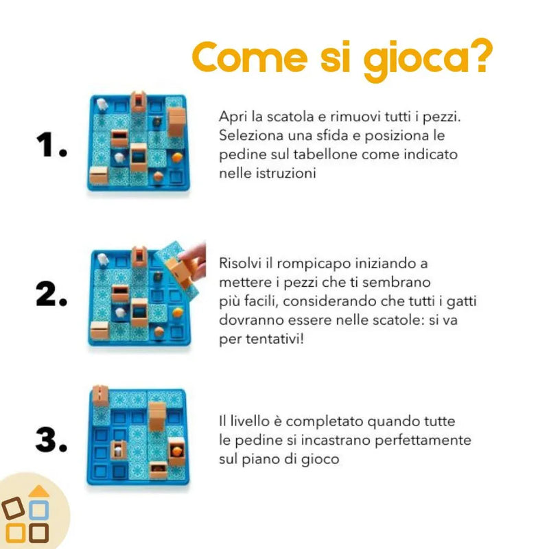SmartGames - Gatti E Scatole | Puzzle Adulti E Puzzle Bambini Con 60 Sfide Giochi Ed SmartGames - Gatti E Scatole | Puzzle Adulti E Puzzle Bambini Con 60 Sfide Giochi Ed