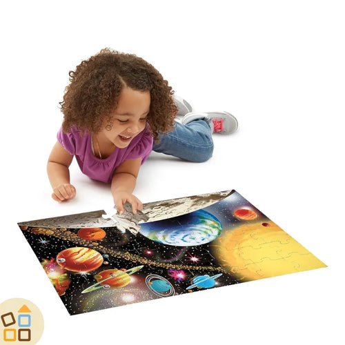 Puzzle Gigante Sistema Solare in Inglese, 48 pz