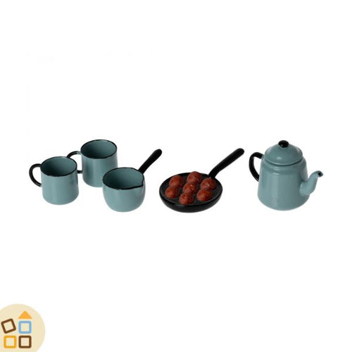 Set Cucina Singola con Set da Caffè di Madame Blu