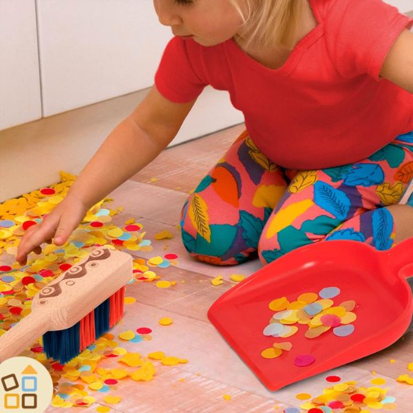 B-Toys  Set Completo di Pulizia per Bambini - in Legno (2-5 anni) – cgEdù  - Centro Gioco Educativo