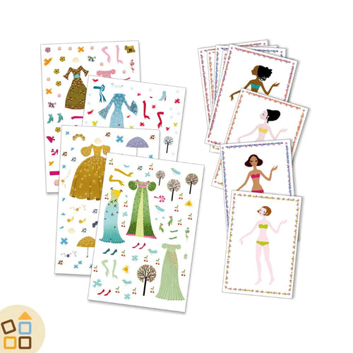 Stickers Riposizionabili, Paper Dolls