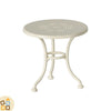 Set Tavolo da Caffè in Metallo, Bianco