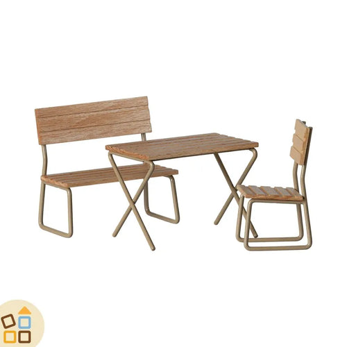 Tavolino con Sedie da Giardino, Topini