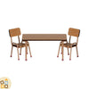 Tavolo con Sedie in Legno, Topini